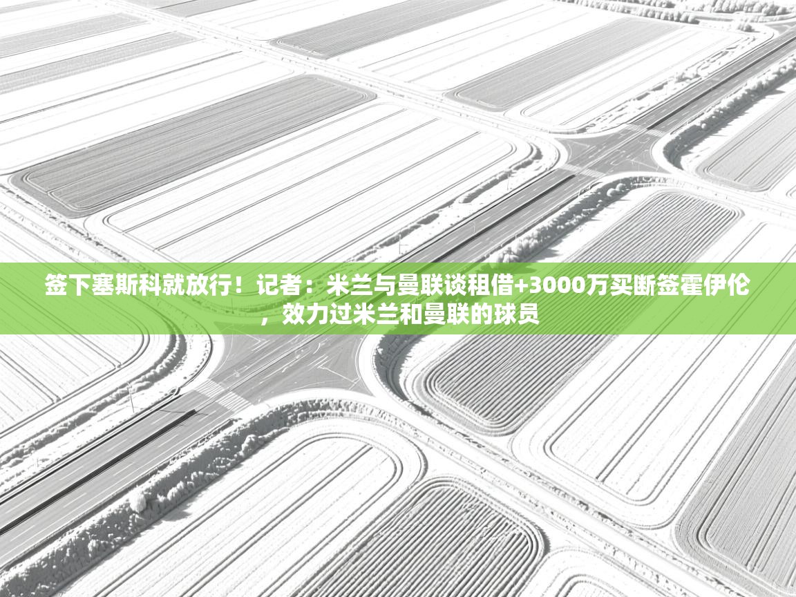 签下塞斯科就放行!记者:米兰与曼联谈租借+3000万买断签霍伊伦,效力过米兰和曼联的球员 第1张